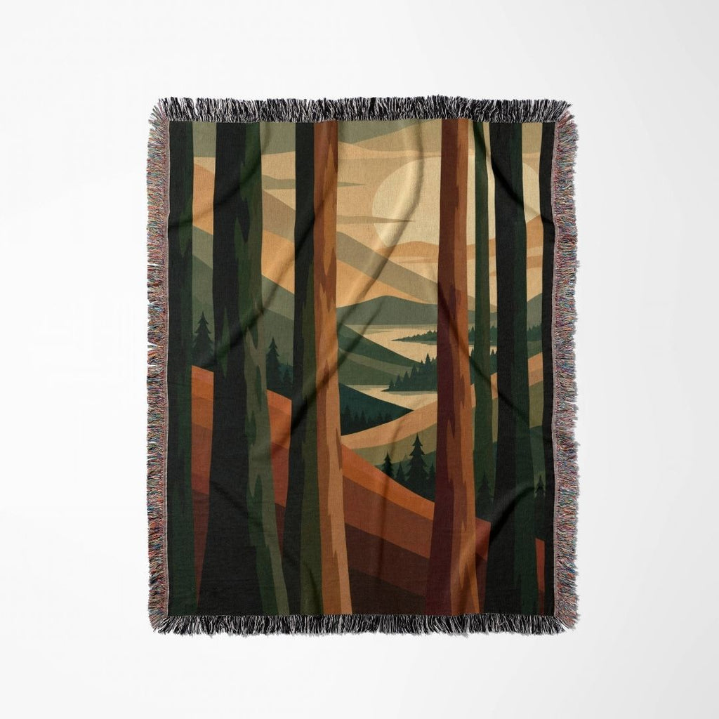 Woodland Vista Woven Blanket
