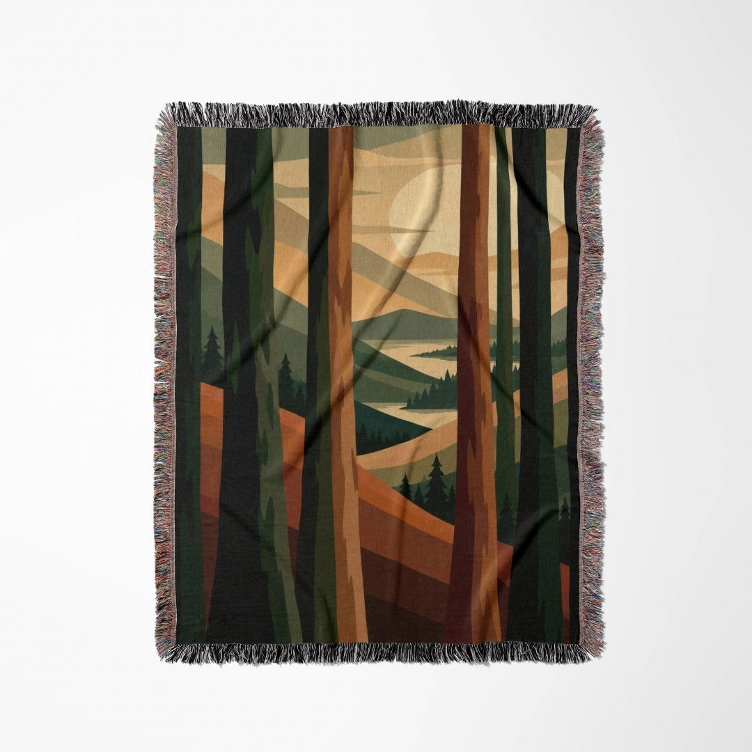 Woodland Vista Woven Blanket