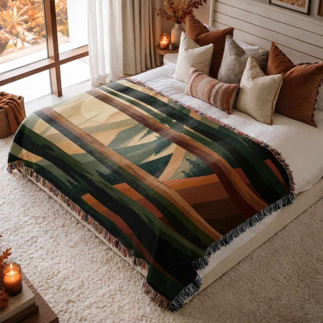 Woodland Vista Woven Blanket
