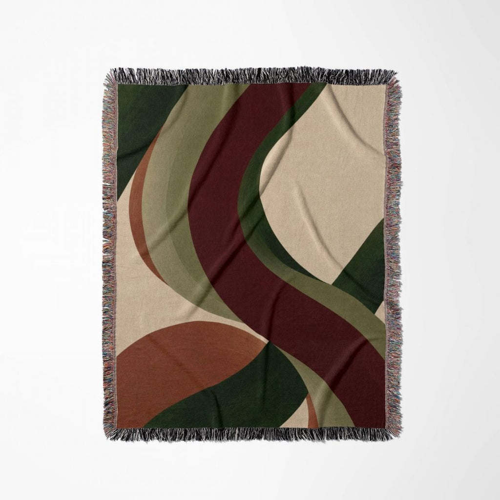 Ribbon Current Woven Blanket