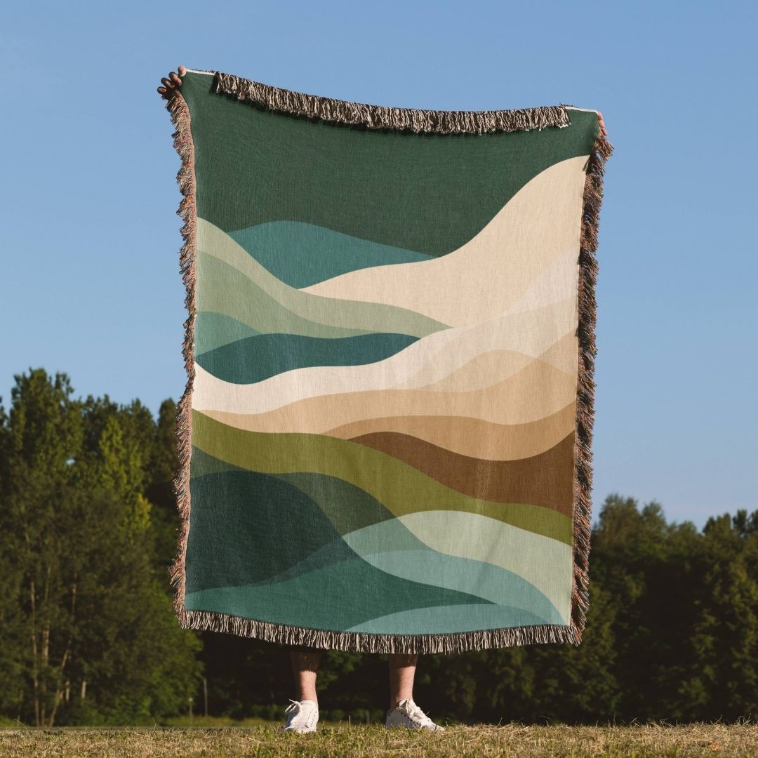 Forest Flow Woven Blanket