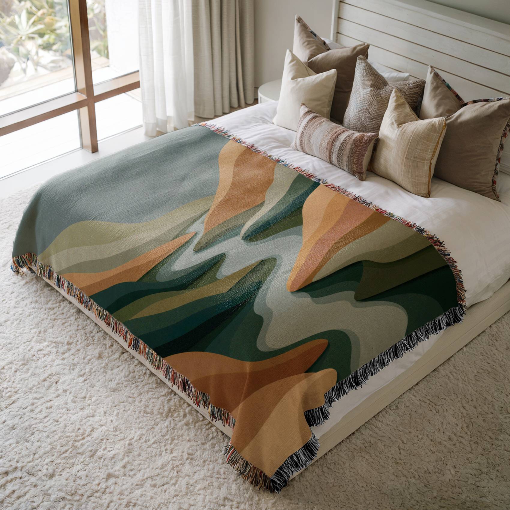 Nordic Canyon Drift Woven Blanket