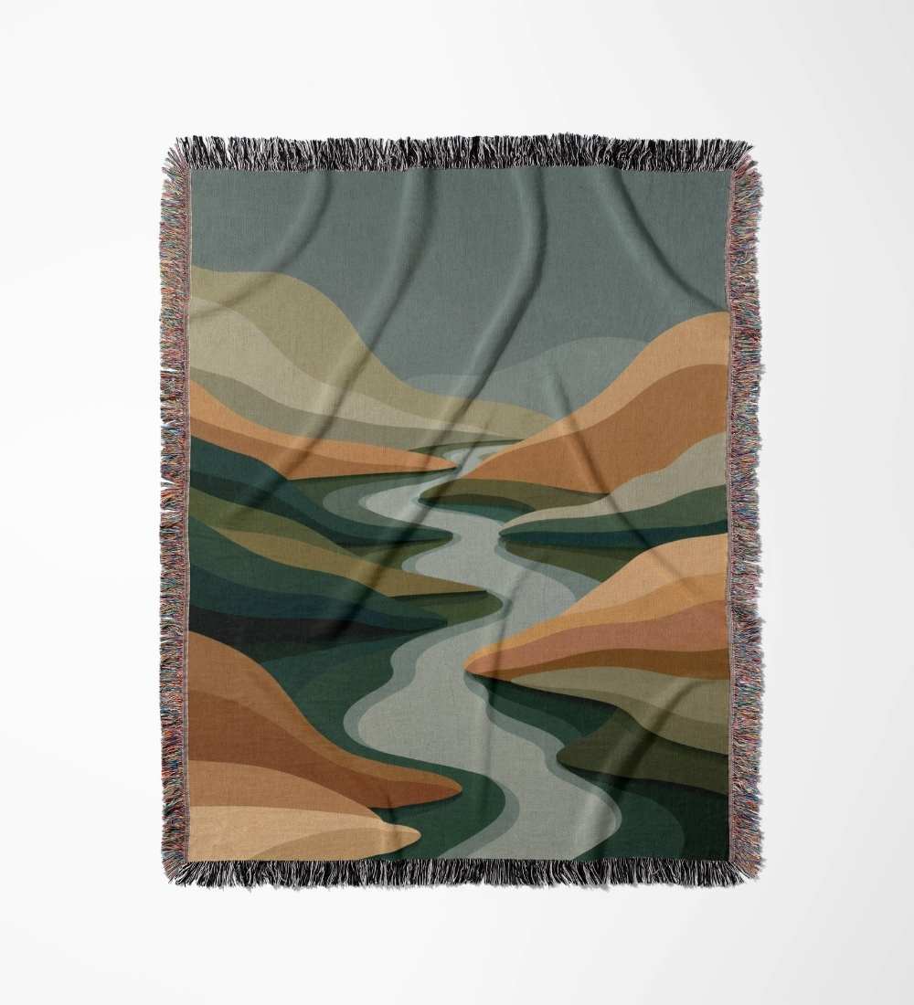 Nordic Canyon Drift Woven Blanket