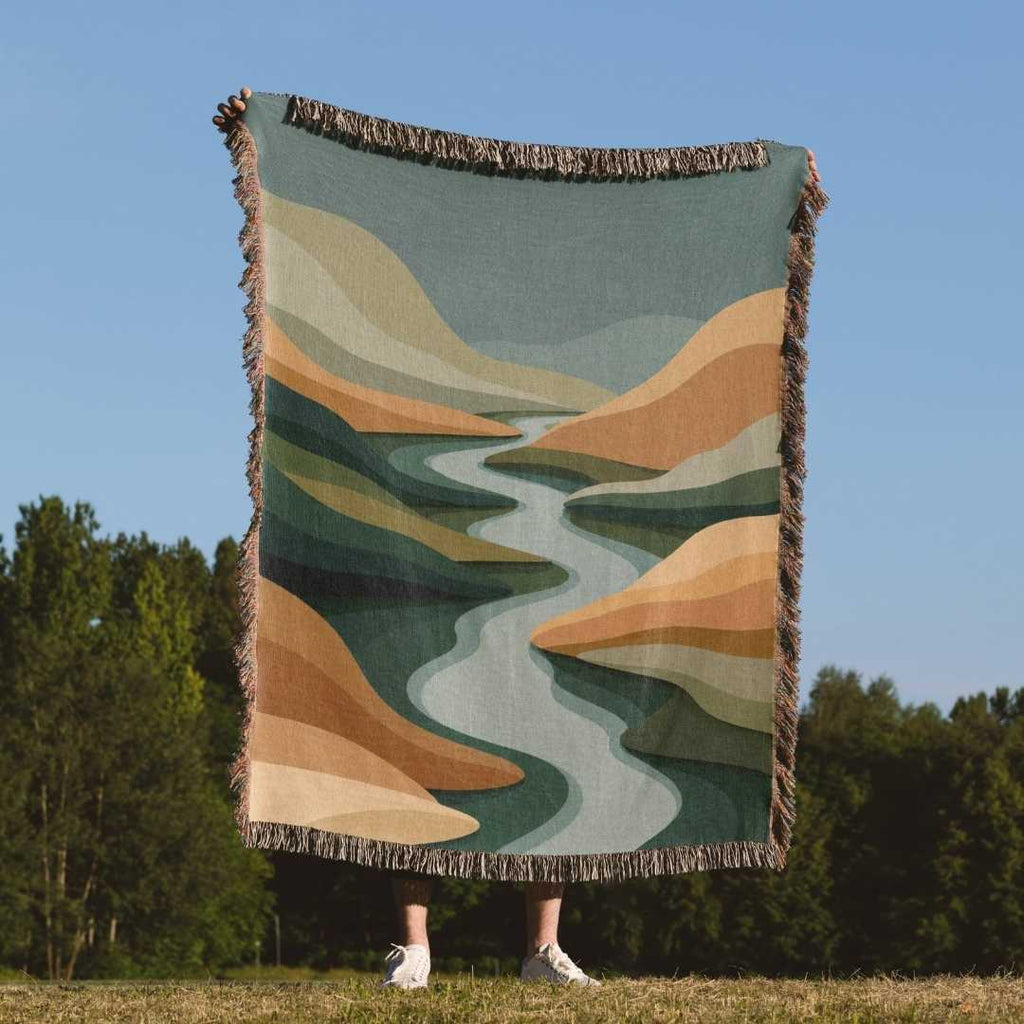 Nordic Canyon Drift Woven Blanket