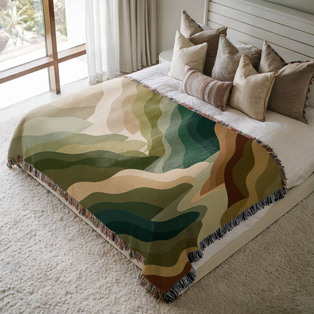Nordic Storm Ridge Woven Blanket