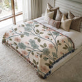 Nordic Spring Garden Woven Blanket