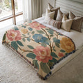Pastel Garden Woven Blanket
