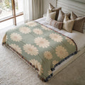 Nordic Daisy Woven Blanket